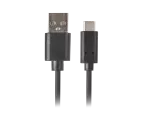 KABEL USB-C(M)->USB-A(M) 2.0 3M CZARNY LANBERG