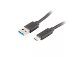 KABEL USB-C(M)->USB-A(M) 3.1 1M CZARNY LANBERG