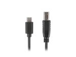 KABEL USB-C(M)->USB-B(M) 2.0 3M CZARNY LANBERG