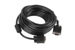 KABEL VGA M/M 10M CZARNY EKRANOWANY FERRYT 3+4 LANBERG