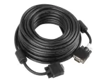 KABEL VGA M/M 15M CZARNY EKRANOWANY FERRYT 3+4 LANBERG