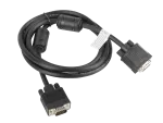 KABEL VGA M/M 1.8M CZARNY EKRANOWANY FERRYT 3+4 LANBERG