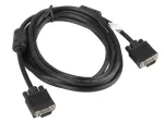 KABEL VGA M/M 3M CZARNY EKRANOWANY FERRYT 3+4 LANBERG