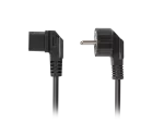 KABEL ZASILAJĄCY CEE 7/7->IEC 320 C13 1.8M KĄTOWY PRAWO VDE CZARNY LANBERG