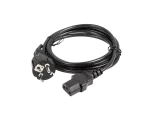 KABEL ZASILAJĄCY CEE 7/7->IEC 320 C13 1.8M PROSTY CZARNY LANBERG