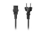 KABEL ZASILAJĄCY CEE 7/7->IEC 320 C13 2M VDE PROSTY CZARNY LANBERG