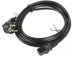 KABEL ZASILAJĄCY CEE 7/7->IEC 320 C13 3M VDE CZARNY LANBERG