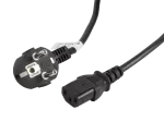 KABEL ZASILAJĄCY CEE 7/7->IEC 320 C13 3M VDE CZARNY LANBERG