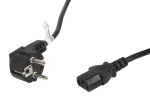 KABEL ZASILAJĄCY CEE 7/7->IEC 320 C13 5M VDE CZARNY LANBERG