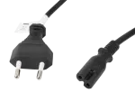 KABEL ZASILAJĄCY EURO (RADIOWY) CEE 7/16->IEC 320 C7 3M VDE CZARNY LANBERG