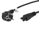 KABEL ZASILAJĄCY LAPTOP (MIKI) CEE 7/7->IEC 320 C5 1.8M VDE CZARNY LANBERG