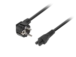 KABEL ZASILAJĄCY LAPTOP (MIKI) CEE 7/7->IEC 320 C5 1.8M VDE CZARNY LANBERG