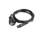 KABEL ZASILAJĄCY LAPTOP (MIKI) CEE 7/7->IEC 320 C5 1.8M VDE PROSTY CZARNY LANBERG