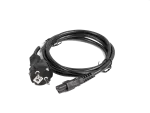 KABEL ZASILAJĄCY LAPTOP (MIKI) CEE 7/7->IEC 320 C5 1.8M VDE PROSTY CZARNY LANBERG