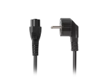 KABEL ZASILAJĄCY LAPTOP (MIKI) CEE 7/7->IEC 320 C5 3M VDE CZARNY LANBERG