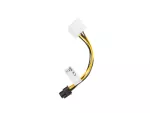 KABEL ZASILAJĄCY WEWNĘTRZNY HDD 2X MOLEX(M/F) 3 PIN->BTX 6 PIN PSU 15CM LANBERG