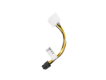 KABEL ZASILAJĄCY WEWNĘTRZNY HDD 2X MOLEX(M/F) 3 PIN->BTX 6 PIN PSU 15CM LANBERG