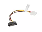 KABEL ZASILAJĄCY WEWNĘTRZNY MOLEX(F)->SATA(M) 15CM LANBERG