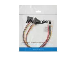 KABEL ZASILAJĄCY WEWNĘTRZNY MOLEX(M) 4 PIN->2X SATA(F) 15 PIN 30CM LANBERG