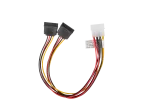 KABEL ZASILAJĄCY WEWNĘTRZNY MOLEX(M) 4 PIN->2X SATA(F) 15 PIN 30CM LANBERG