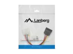 KABEL ZASILAJĄCY WEWNĘTRZNY MOLEX(M)->SATA(F) 15CM LANBERG
