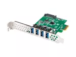 KARTA PCI EXPRESS X1->4X USB-A 3.1 GEN1 ŚLEDŹ LOW PROFILE LANBERG