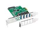 KARTA PCI EXPRESS X1->4X USB-A 3.1 GEN1 ŚLEDŹ LOW PROFILE LANBERG