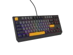 KLAWIATURA DLA GRACZY GENESIS THOR 230 TKL ANCHOR GRAY NEGATIVE US RGB MECHANICZNA OUTEMU RED
