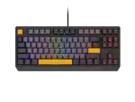 KLAWIATURA DLA GRACZY GENESIS THOR 230 TKL ANCHOR GRAY NEGATIVE US RGB MECHANICZNA OUTEMU RED