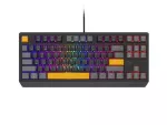 KLAWIATURA DLA GRACZY GENESIS THOR 230 TKL ANCHOR GRAY POSITIVE US RGB MECHANICZNA OUTEMU RED