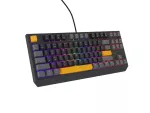 KLAWIATURA DLA GRACZY GENESIS THOR 230 TKL ANCHOR GRAY POSITIVE US RGB MECHANICZNA OUTEMU RED