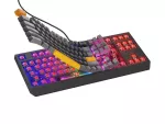 KLAWIATURA DLA GRACZY GENESIS THOR 230 TKL ANCHOR GRAY POSITIVE US RGB MECHANICZNA OUTEMU RED