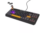 KLAWIATURA DLA GRACZY GENESIS THOR 230 TKL ANCHOR GRAY POSITIVE US RGB MECHANICZNA OUTEMU RED