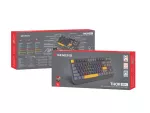 KLAWIATURA DLA GRACZY GENESIS THOR 230 TKL ANCHOR GRAY POSITIVE US RGB MECHANICZNA OUTEMU RED