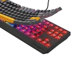 KLAWIATURA DLA GRACZY GENESIS THOR 230 TKL ANCHOR GRAY POSITIVE US RGB MECHANICZNA OUTEMU RED