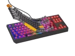 KLAWIATURA DLA GRACZY GENESIS THOR 230 TKL ANCHOR GRAY POSITIVE US RGB MECHANICZNA OUTEMU RED