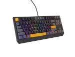 KLAWIATURA DLA GRACZY GENESIS THOR 230 TKL ANCHOR GRAY POSITIVE US RGB MECHANICZNA OUTEMU RED