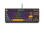 KLAWIATURA DLA GRACZY GENESIS THOR 230 TKL ANCHOR GRAY POSITIVE US RGB MECHANICZNA OUTEMU RED