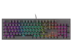 KLAWIATURA DLA GRACZY GENESIS THOR 303 CZ/SK PODŚWIETLENIE RGB MECHANICZNA RED CZARNA SWITCH HOT SWA