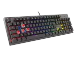 KLAWIATURA DLA GRACZY GENESIS THOR 303 CZ/SK PODŚWIETLENIE RGB MECHANICZNA RED CZARNA SWITCH HOT SWA