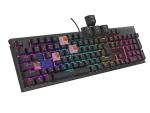 KLAWIATURA DLA GRACZY GENESIS THOR 303 CZ/SK PODŚWIETLENIE RGB MECHANICZNA SILENT SWITCH CZARNA HOT