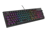 KLAWIATURA DLA GRACZY GENESIS THOR 303 CZ/SK PODŚWIETLENIE RGB MECHANICZNA SILENT SWITCH CZARNA HOT