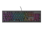 KLAWIATURA DLA GRACZY GENESIS THOR 303 CZ/SK PODŚWIETLENIE RGB MECHANICZNA SILENT SWITCH CZARNA HOT