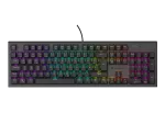 KLAWIATURA DLA GRACZY GENESIS THOR 303 DE PODŚWIETLENIE RGB MECHANICZNA BROWN SWITCH CZARNA HOT SWAP