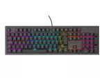 KLAWIATURA DLA GRACZY GENESIS THOR 303 DE PODŚWIETLENIE RGB MECHANICZNA SILENT SWITCH CZARNA HOT SWA