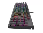 KLAWIATURA DLA GRACZY GENESIS THOR 303 DE PODŚWIETLENIE RGB MECHANICZNA SILENT SWITCH CZARNA HOT SWA