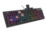KLAWIATURA DLA GRACZY GENESIS THOR 303 DE PODŚWIETLENIE RGB MECHANICZNA SILENT SWITCH CZARNA HOT SWA