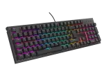 KLAWIATURA DLA GRACZY GENESIS THOR 303 DE PODŚWIETLENIE RGB MECHANICZNA SILENT SWITCH CZARNA HOT SWA