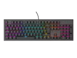 KLAWIATURA DLA GRACZY GENESIS THOR 303 DE PODŚWIETLENIE RGB MECHANICZNA SILENT SWITCH CZARNA HOT SWA
