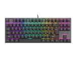 KLAWIATURA DLA GRACZY GENESIS THOR 303 TKL CZ/SK PODŚWIETLENIE RGB MECHANICZNA RED CZARNA HOT SWAP